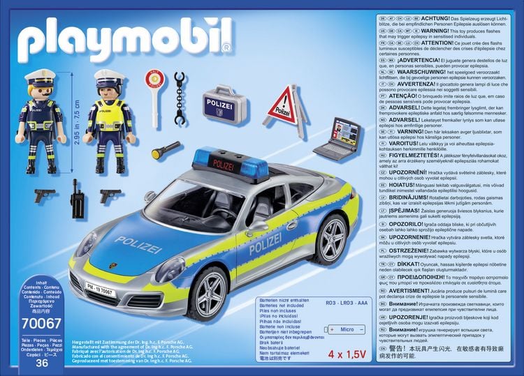 Produktbild: PLAYMOBIL&reg; 70067 Porsche 911 Carrera 4S Polizei