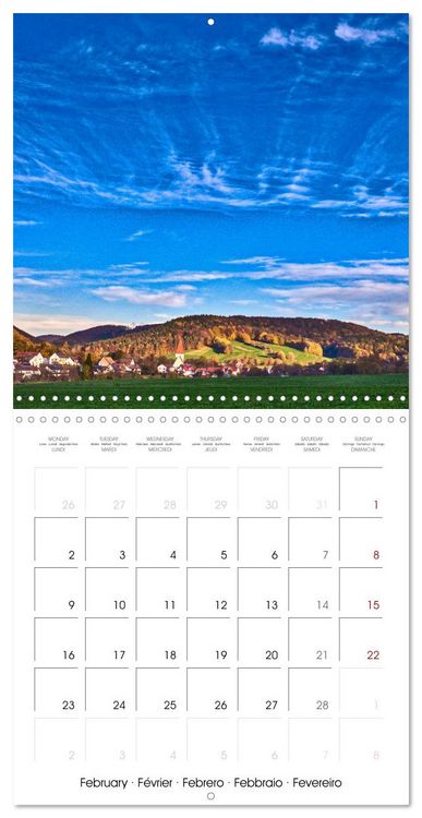 Produktbild: Les paysages d'Allemagne (Calendrier mural carr&eacute; 2026 30x30 cm) Calendrier double avec une page pour vos prises de notes