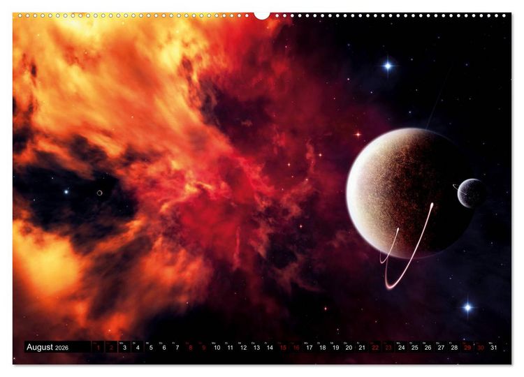 Produktbild: Sternenwelten (hochwertiger Premium Wandkalender 2026 DIN A2 quer), Kunstdruck in Hochglanz
