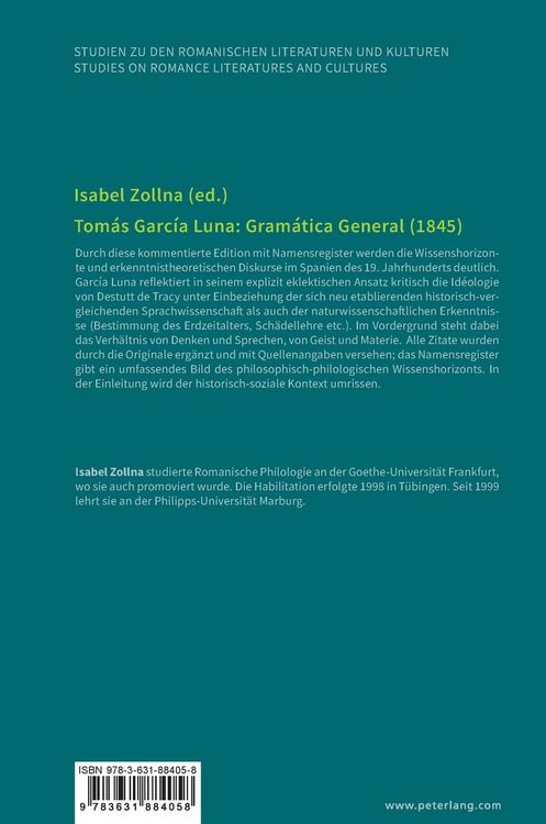 Produktbild: Tom&aacute;s Garc&iacute;a Luna: Gram&aacute;tica General (1845)