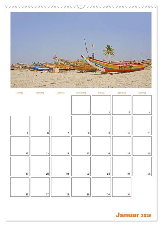 Produktbild: Gambia und Senegal erleben (Wandkalender 2026 DIN A2 hoch), CALVENDO Monatskalender