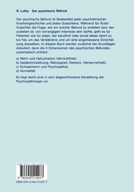 Produktbild: Der psychische Befund