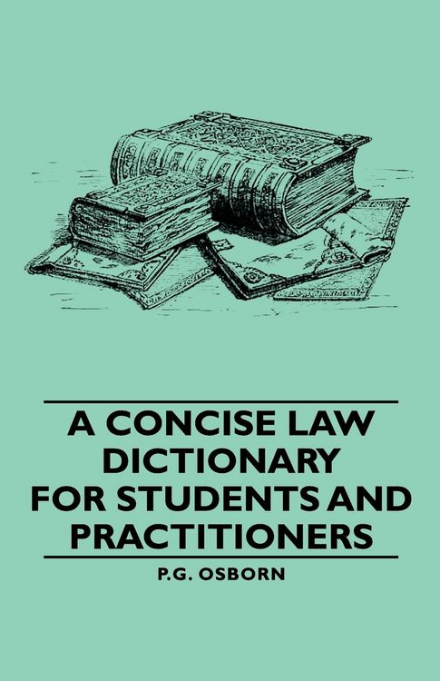 Produktbild: A Concise Law Dictionary - For Students and Practitioners