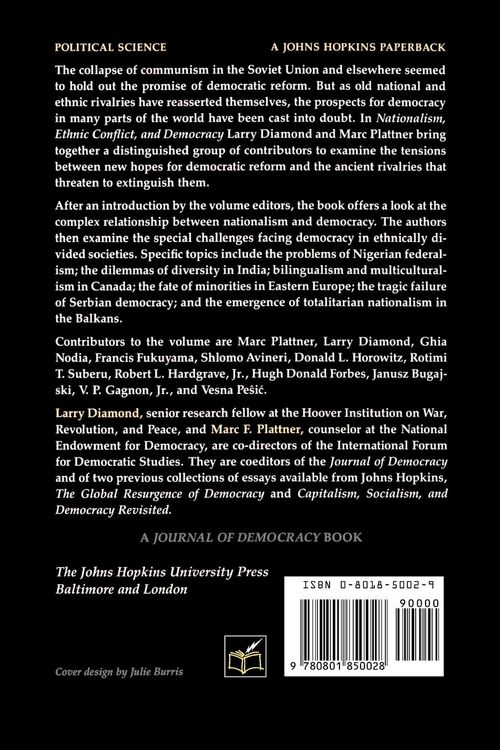 Produktbild: Nationalism, Ethnic Conflict, and Democracy