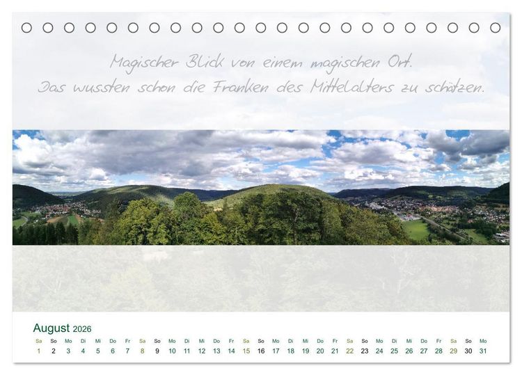 Produktbild: Main Rundblick (Tischkalender 2026 DIN A5 quer), CALVENDO Monatskalender