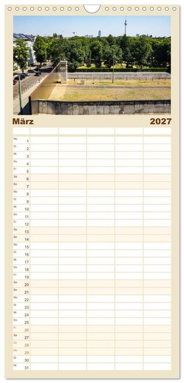 Produktbild: Familienplaner 2027 - Berlin - Reise durch die deutsche Geschichte mit 5 Spalten (Wandkalender, 21 x 45 cm) CALVENDO