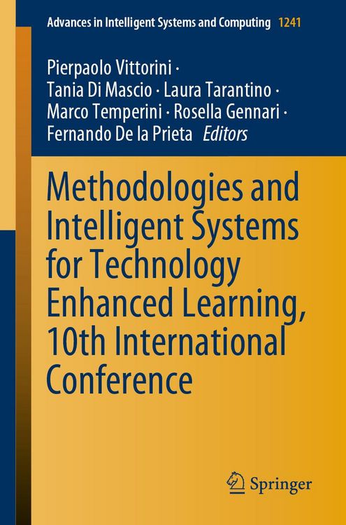 Produktbild: Methodologies and Intelligent Systems for Technology Enhanced Learning, 10th International Conference