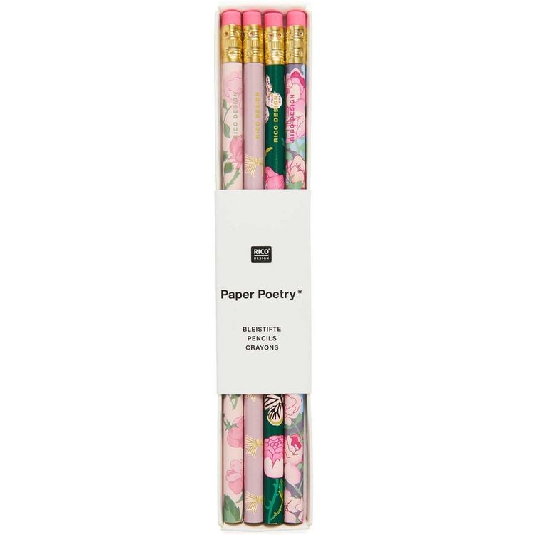 Produktbild: Bleistiftset La Vie en Rose, 4 Stk.