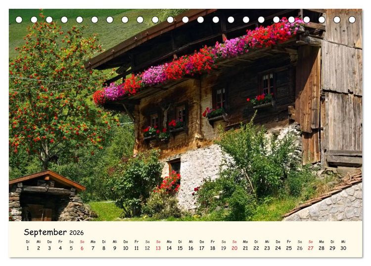 Produktbild: Vinschgau - Die Sonnenseite S&uuml;dtirols (Tischkalender 2026 DIN A5 quer), CALVENDO Monatskalender
