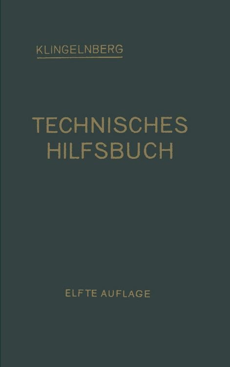 Produktbild: Klingelnberg Technisches Hilfsbuch