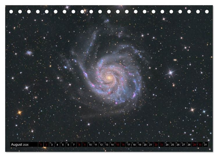 Produktbild: Galaxien des Nordhimmels (Tischkalender 2026 DIN A5 quer), CALVENDO Monatskalender
