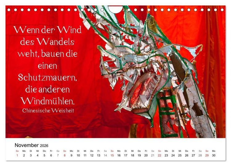 Produktbild: Reisefreu(n)de: Leben in Harmonie - buddhistische Zitate (Wandkalender 2026 DIN A4 quer), CALVENDO Monatskalender