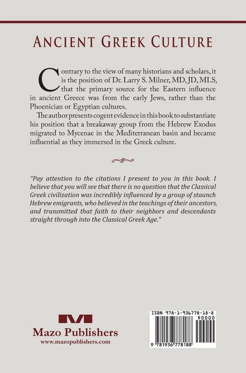 Produktbild: Hebraic Influences On Greek Civilization