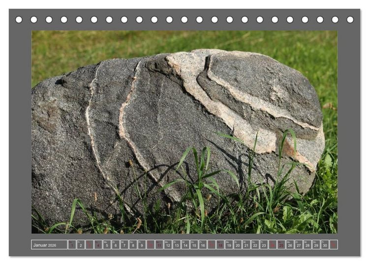 Produktbild: Gesteine und mineralische Bildungen (Tischkalender 2026 DIN A5 quer), CALVENDO Monatskalender