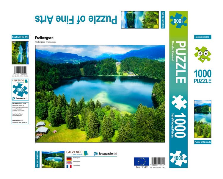 Produktbild: CALVENDO Puzzle Freibergsee | 1000 Teile Lege-Gr&ouml;&szlig;e 64x48cm Foto-Puzzle f&uuml;r gl&uuml;ckliche Stunden