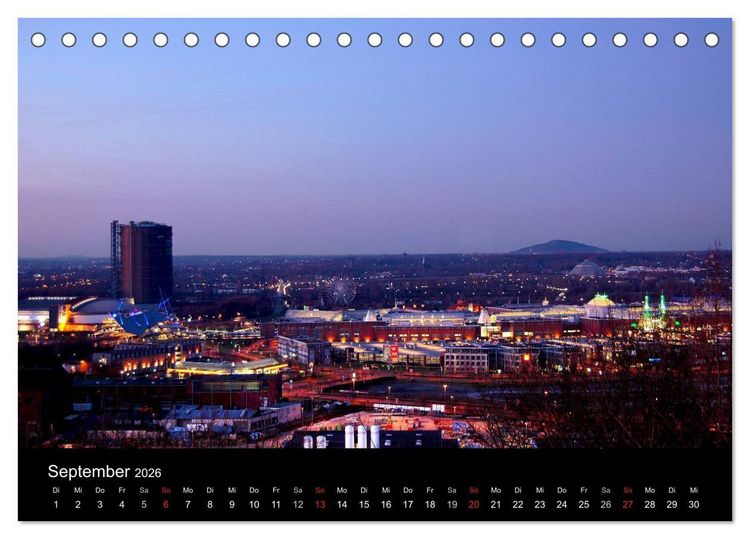 Produktbild: Gute Nacht - Ruhrgebiet! (Tischkalender 2026 DIN A5 quer), CALVENDO Monatskalender