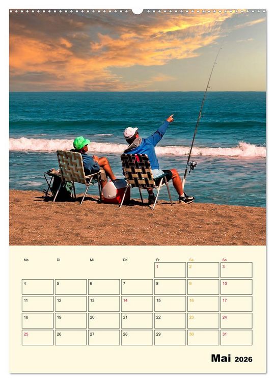 Produktbild: Angeln - extrem faszinierend (hochwertiger Premium Wandkalender 2026 DIN A2 hoch), Kunstdruck in Hochglanz