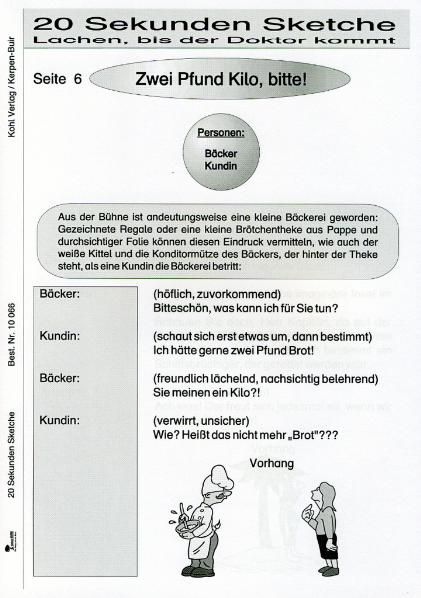 Produktbild: 20 ganz kurze Mini-Sketche