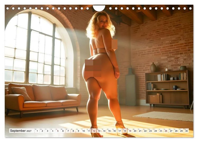 Produktbild: Kurven-Queens &ndash; Selbstbewusst. Stilvoll. Sexy. (Wandkalender 2027 DIN A4 quer), CALVENDO Monatskalender