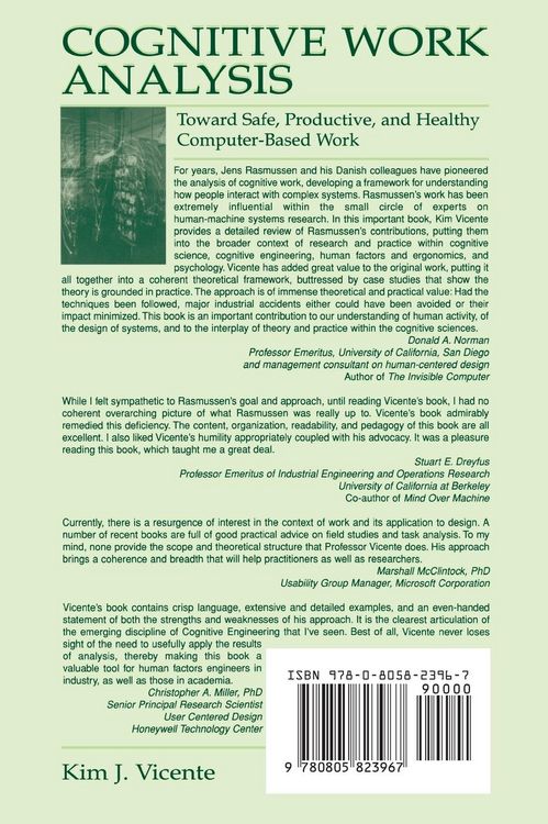 Produktbild: Cognitive Work Analysis