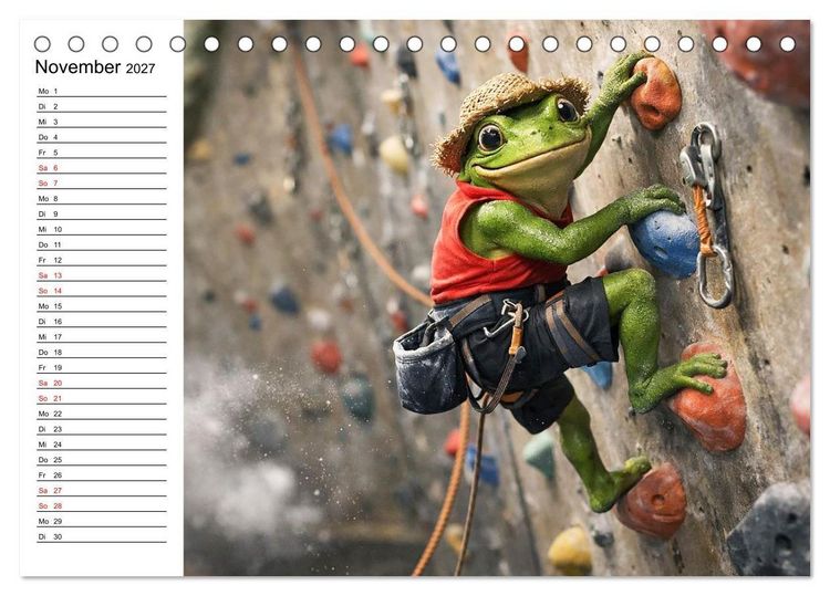 Produktbild: Sportfrosch (Tischkalender 2027 DIN A5 quer), CALVENDO Monatskalender