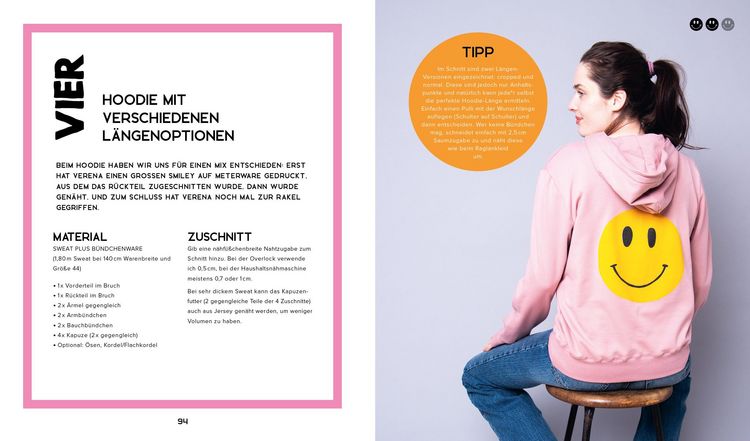 Produktbild: Happy Sweater n&auml;hen &ndash; Siebdrucken super easy! Mit 50 Motivvorlagen von @akkolade.studio