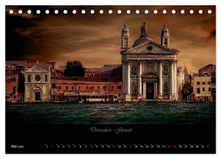 Produktbild: Venedig &ndash; La Serenissima (Tischkalender 2026 DIN A5 quer), CALVENDO Monatskalender