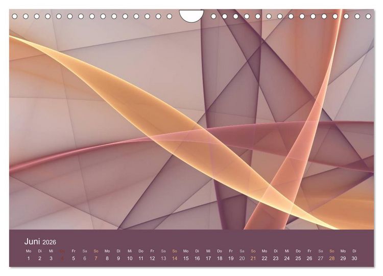 Produktbild: Exklusive Fraktalkunst / AT-Version (Wandkalender 2026 DIN A4 quer), CALVENDO Monatskalender