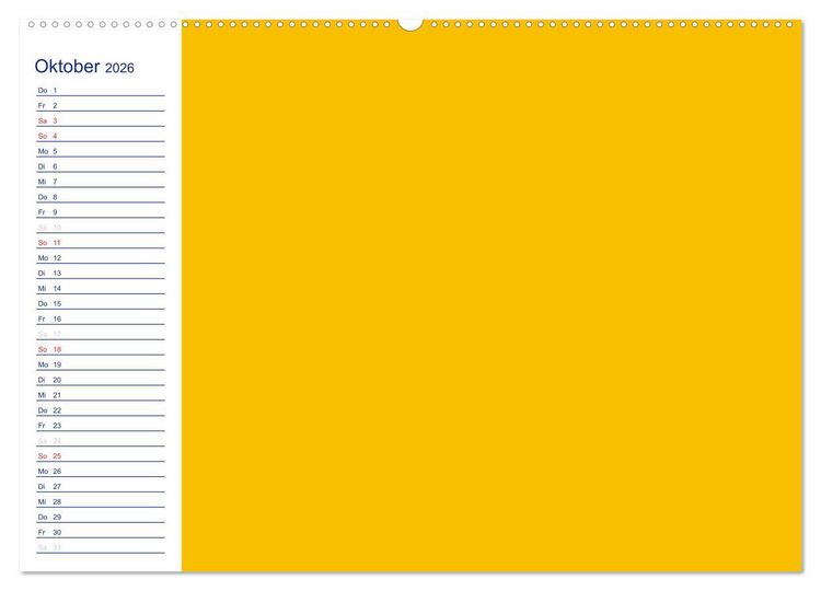 Produktbild: Farbiger Bastelkalender (Wandkalender 2026 DIN A2 quer), CALVENDO Monatskalender