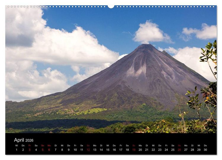 Produktbild: Costa Rica - Regenwald und Vulkane (Wandkalender 2026 DIN A2 quer), CALVENDO Monatskalender