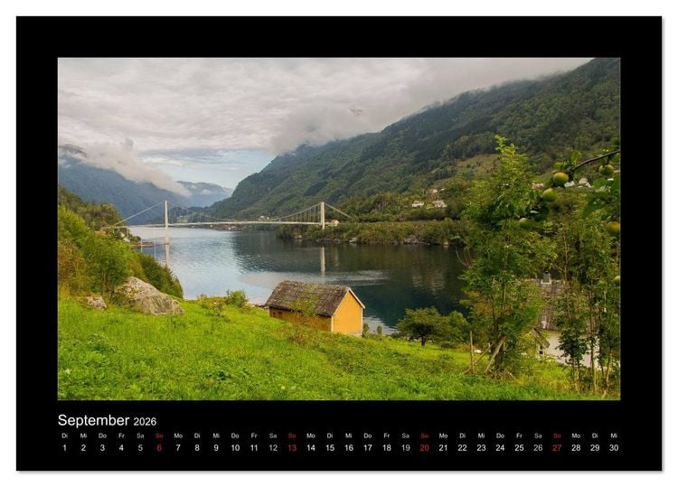 Produktbild: Traumhaftes Skandinavien (Tischkalender 2026 DIN A5 quer), CALVENDO Monatskalender