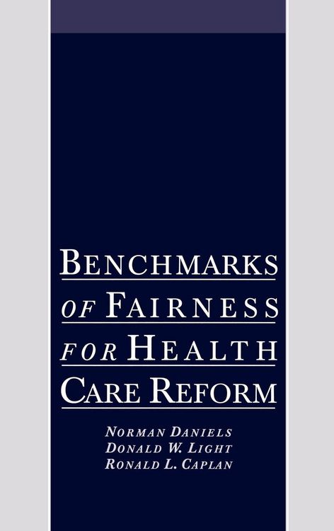 Produktbild: Benchmarks of Fairness for Health Care Reform