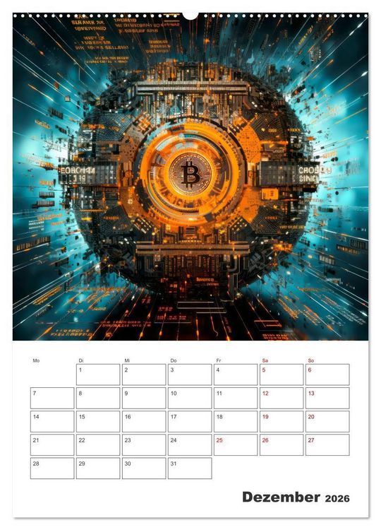 Produktbild: KRYPTO Cooler Terminplaner (Wandkalender 2026 DIN A2 hoch), CALVENDO Monatskalender