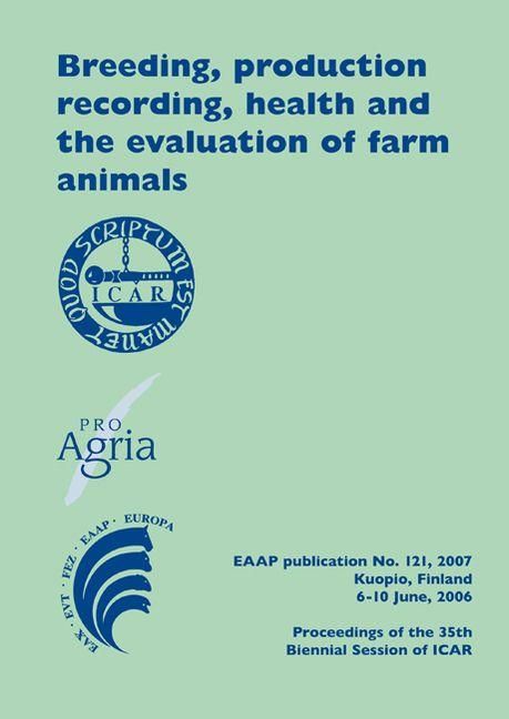 Produktbild: Breeding, Production Recording, Health and the Evaluation of Farm Animals