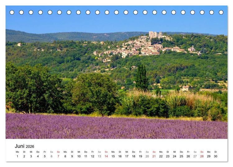 Produktbild: Provence - Zwischen Meer und Alpen (Tischkalender 2026 DIN A5 quer), CALVENDO Monatskalender