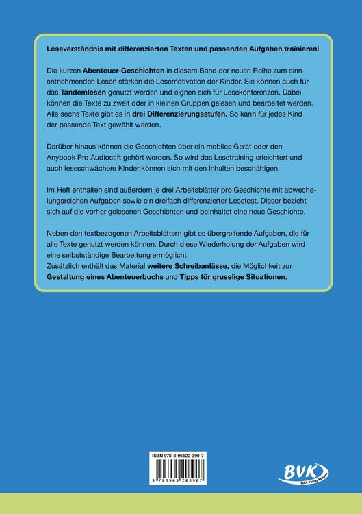 Produktbild: Fit im Leseverstehen &ndash; Abenteuer