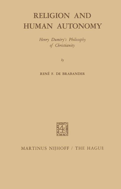 Produktbild: Religion and Human Autonomy