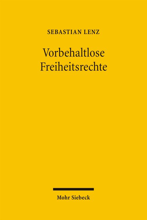 Produktbild: Vorbehaltlose Freiheitsrechte