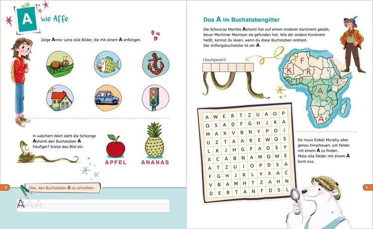 Produktbild: Die Schule der magischen Tiere Besch&auml;ftigung: Das gro&szlig;e Abc-Lernheft