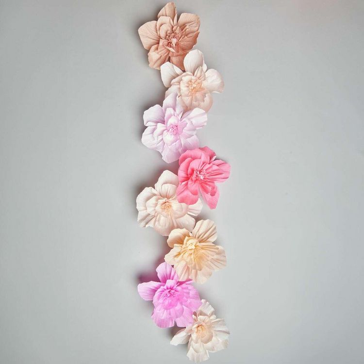 Produktbild: Krepppapier Bl&uuml;ten Set, Primrose Hill, M,, 8 Stk (8