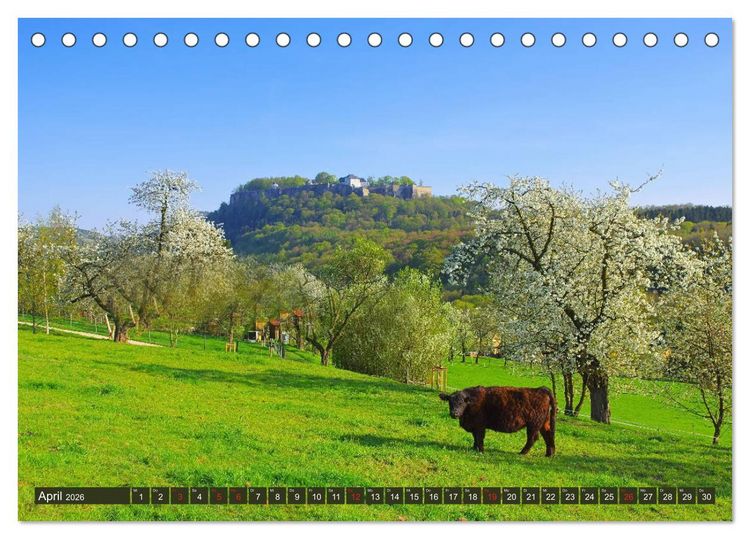 Produktbild: Die Sch&ouml;nheit der S&auml;chsischen Schweiz (Tischkalender 2026 DIN A5 quer), CALVENDO Monatskalender