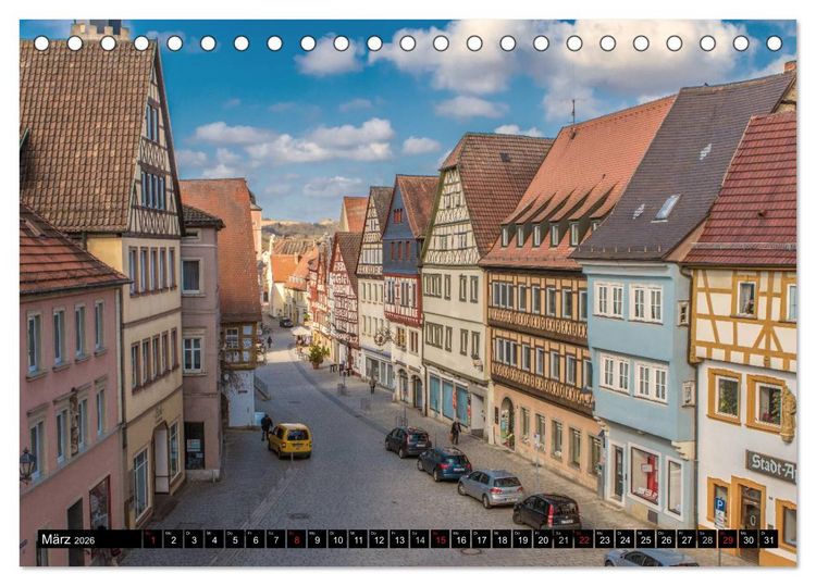 Produktbild: Ochsenfurt im S&uuml;den des Maindreiecks (Tischkalender 2026 DIN A5 quer), CALVENDO Monatskalender