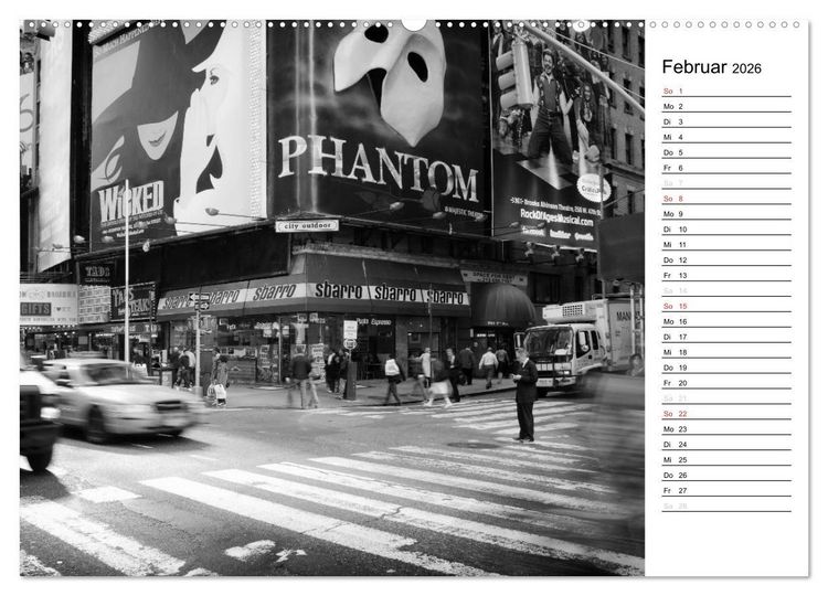 Produktbild: New York (Wandkalender 2026 DIN A2 quer), CALVENDO Monatskalender