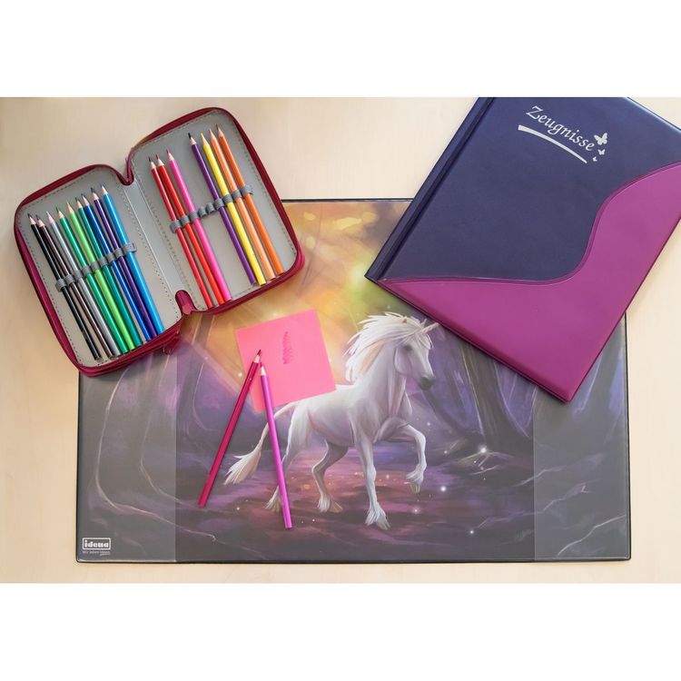 Produktbild: Idena Schreibunterlage Einhorn 58,5x38,5cm