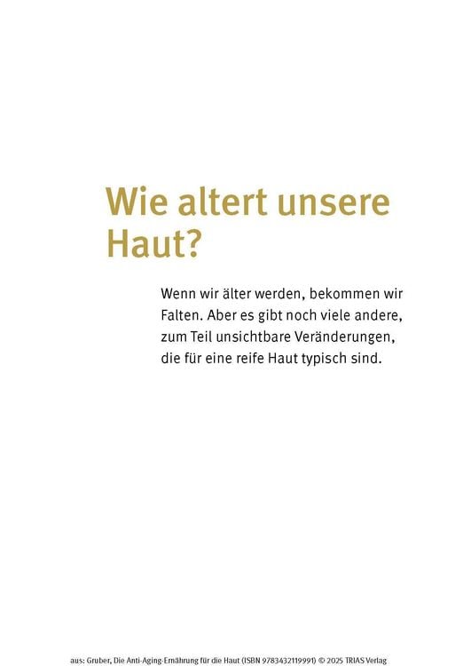 Produktbild: Die Anti-Aging-Ern&auml;hrung f&uuml;r die Haut