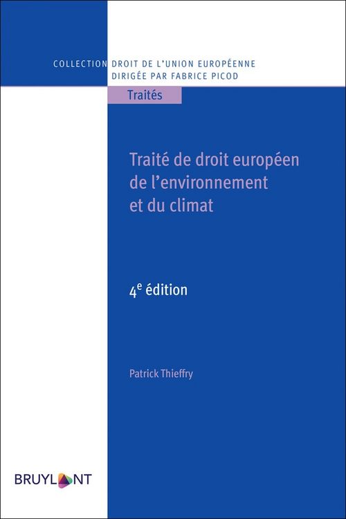 Produktbild: Trait&eacute; de droit europ&eacute;en de l'environnement et du climat