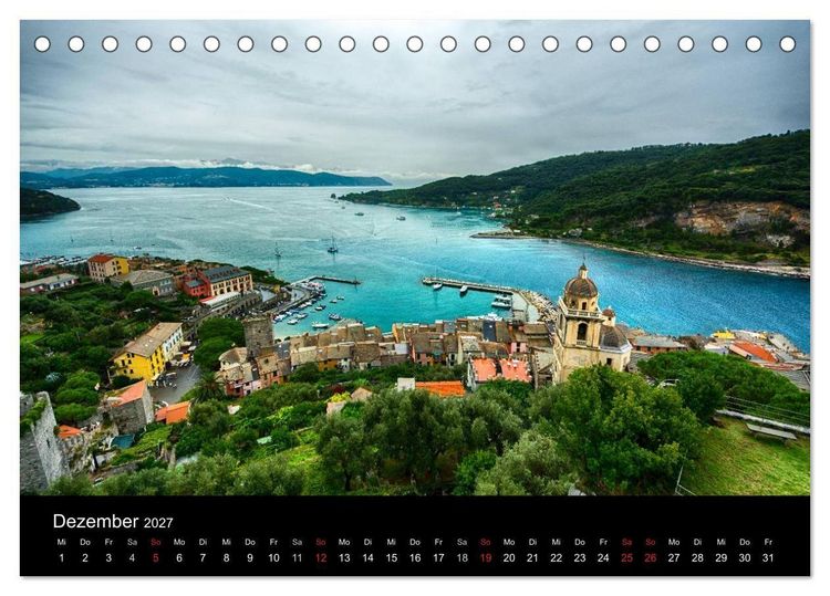 Produktbild: Bella Italia &ndash; Impressionen aus der Toskana und Ligurien (Tischkalender 2027 DIN A5 quer), CALVENDO Monatskalender
