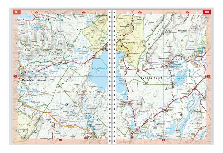Produktbild: Freytag & berndt Autoatlas Island Reiseatlas mit Spiralbindung 1:150.000