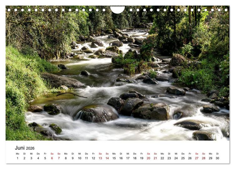 Produktbild: Costa Rica - das Naturparadies (Wandkalender 2026 DIN A4 quer), CALVENDO Monatskalender