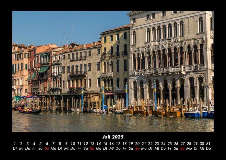 Produktbild: Venedig 2025 Fotokalender DIN A3